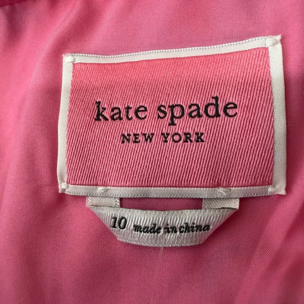 Kate Spade New York Cherry‎ Toss Dress Rosy Carnation Pink Size 10 NWT